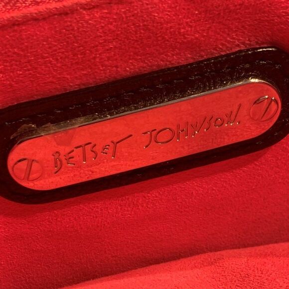 Betsey Johnson Black Tote with Pink Interior - Picture 4 of 14